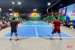 Bán kết ngoại hạng Giải Pickleball các đội mạnh Hà Tĩnh lần thứ I