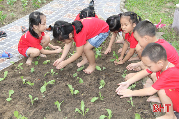 “Lạc” vào ngôi trường mầm non bậc nhất ở Nghi Xuân