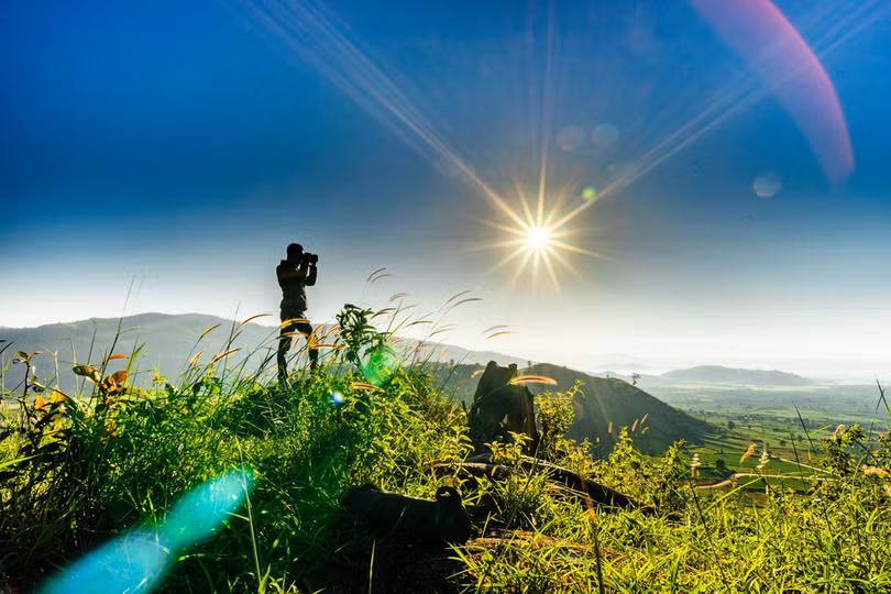 Thảm dã quỳ trên núi lửa Chư Đăng Ya hùng vĩ