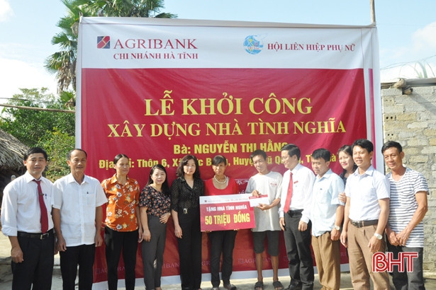 Agribank xây nhà tình nghĩa cho hộ nghèo Vũ Quang
