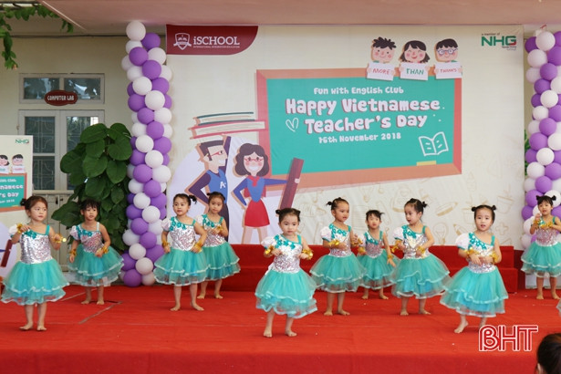 “Happy Teacher’s day” ở Trường Mầm non iSchool Hà Tĩnh