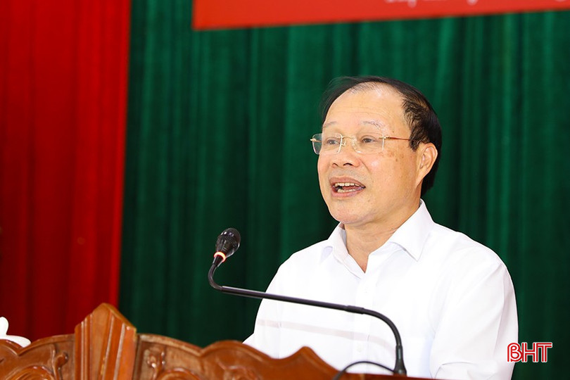 Bí thư Thị uỷ Nguyễn Hoài Sơn phát biểu tại hội nghị. bqbht_br_ag7a5082-2.jpg