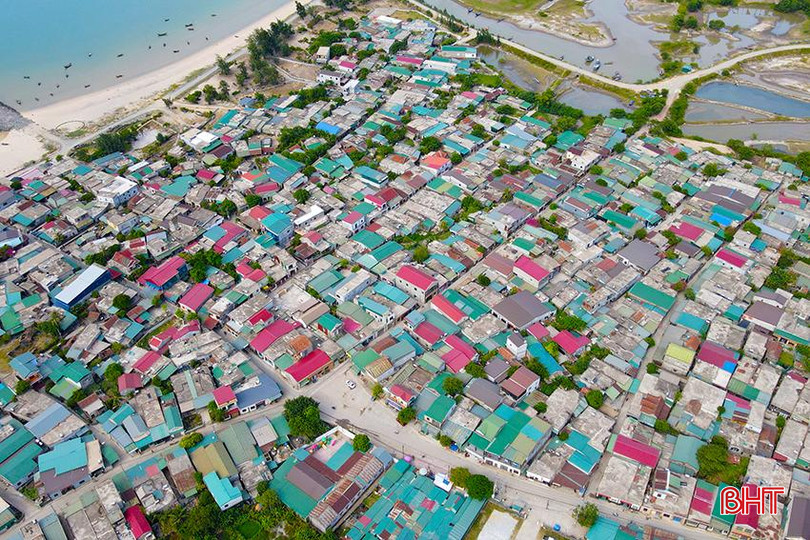Thôn 1 và thôn 2 Hải Phong có mật độ dân cư đông đúc. DJI_0115.jpg