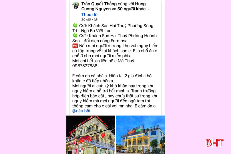 ប្រព័ន្ធសណ្ឋាគារ Hai Thuy ថែរក្សាកន្លែងស្នាក់នៅ និងអាហារទាំងអស់ ដោយផ្តល់អាទិភាពដល់គ្រួសារជួបការលំបាក មនុស្សចាស់ ស្ត្រី និងកុមារ។ Hệ thống khách sạn Hai Thủy lo toàn bộ chỗ ở, chỗ ăn, ưu tiên cho các gia đình khó khăn, người già, phụ nữ và trẻ nhỏ.