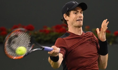 Murray chưa từng vô địch Indian Wells. Ảnh: Reuters. andy murray that bai trong tran ra quan indian wells