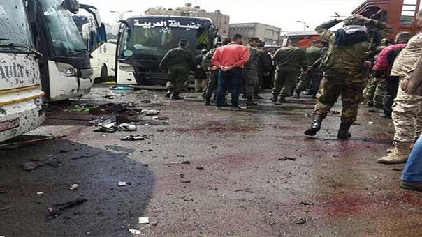 hien truong danh bom kep o damascus hon 130 nguoi thuong vong