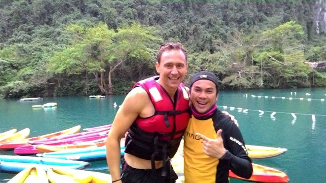 Tom Hiddleston nhắc lại kỷ niệm ở Phong Nha với nhiều lời trìu mến. Ảnh: Tumblr. dan sao ca the gioi se thay viet nam dep nhu the nao