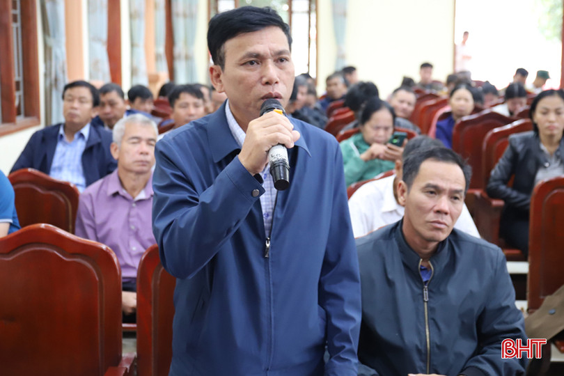 Chủ tịch UBND xã Quang Diệm Lê Trường Sơn: Giá ngô ngọt giống hiện còn cao nên đề nghị đối tác liên doanh xem xét lại một cách phù hợp. IMG_0370.JPG