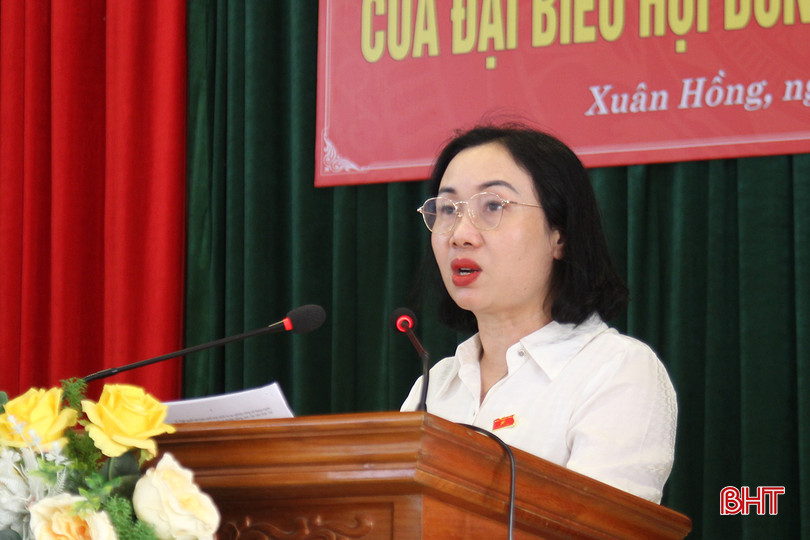 Trưởng ban Kinh tế - Ngân sách HĐND tỉnh Nguyễn Thị Thúy Nga thông tin về nội dung Kỳ họp thứ XX HĐND tỉnh khóa XVIII. 3.jpg