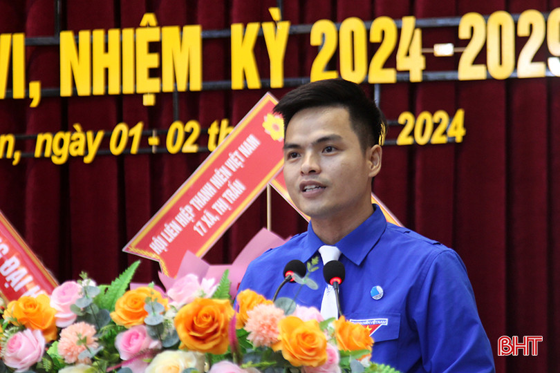Anh Trần Văn Sang - Phó Chủ tịch Hội LHTN tỉnh: Nhiệm kỳ tới, Hội LHTN Việt Nam huyện Nghi Xuân tiếp tục xây dựng và tăng cường khối đại đoàn kết, tập hợp rộng rãi mọi tầng lớp thanh niên tại địa phương; thể hiện tinh thần xung kích, tình nguyện, sáng tạo trong các phòng trào phát triển kinh tế, xây dựng và bảo vệ Tổ quốc. 5.jpg