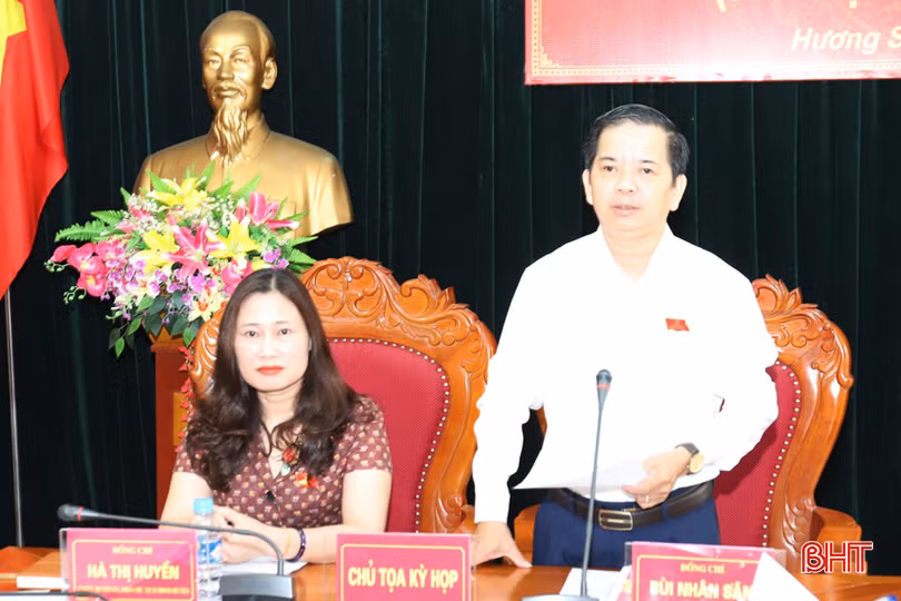 Bí thư Huyện ủy Bùi Nhân Sâm bế mạc kỳ họp