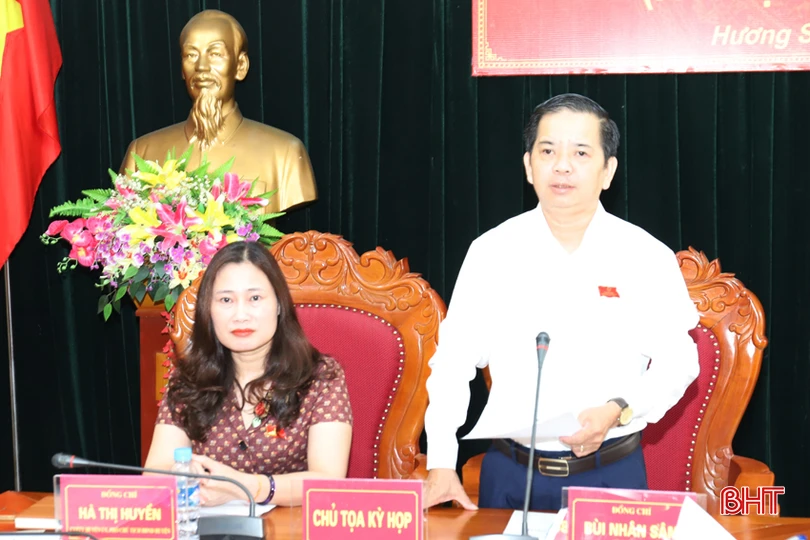 Bí thư Huyện ủy Bùi Nhân Sâm bế mạc kỳ họp