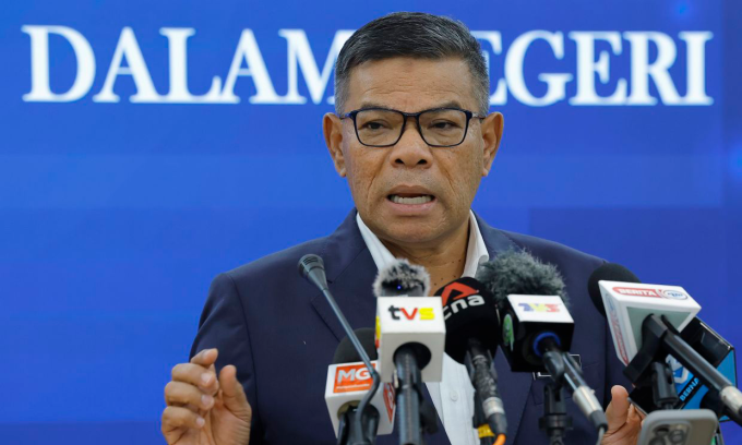 Bộ trưởng Nội vụ Malaysia Saifuddin Nasution Ismail trong bức ảnh đăng ngày 24/6. Ảnh: Star. Bộ trưởng Nội vụ Malaysia Saifuddin Nasution Ismail trong bức ảnh đăng ngày 24/6. Ảnh: Star.