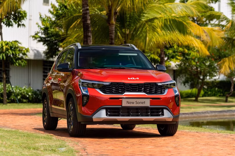 "Gương mặt" của Kia Sonet 2024 thêm phần sắc sảo và hiện đại (Ảnh: Thaco).