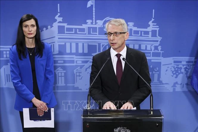 Quốc hội Bulgaria đã chấp thuận đơn từ chức của Thủ tướng Nikolai Denkov. Ảnh: AFP/TTXVN