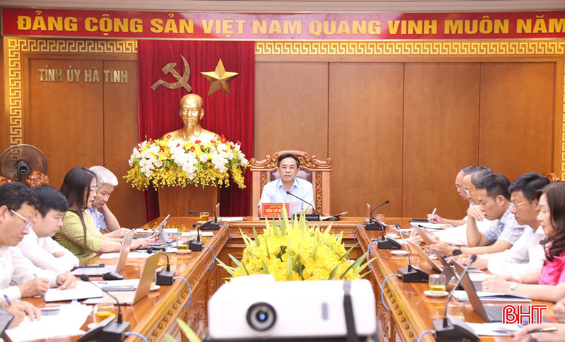Phó Bí thư Thường trực Tỉnh ủy Trần Thế Dũng chủ trì cuộc họp Ban Chỉ đạo xây dựng Đảng và các tổ chức đoàn thể trong các doanh nghiệp ngoài khu vực Nhà nước trên địa bàn Hà Tĩnh 1234.jpg