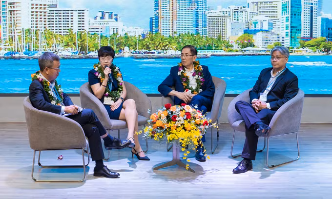 Các chuyên gia thảo luận về tiềm năng AI trong sự kiện ngày 5/7 tại TP HCM. Ảnh: Đại học Văn Lang.