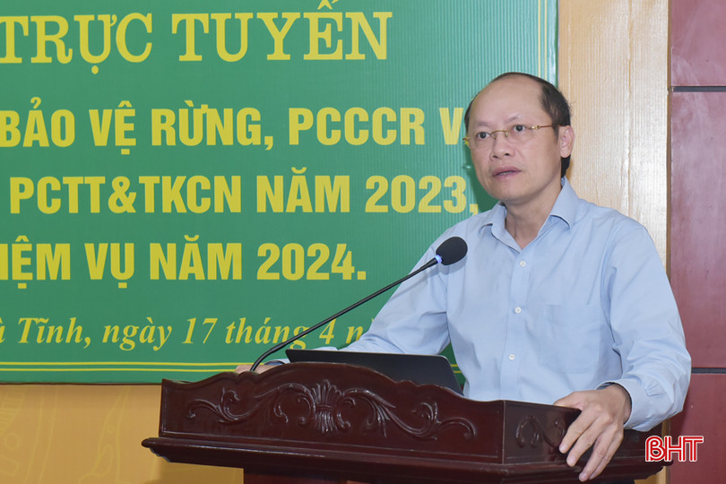 Phó Chủ tịch Thường trực UBND tỉnh Nguyễn Hồng Lĩnh phát biểu chỉ đạo hội nghị. ANH_0398.JPG