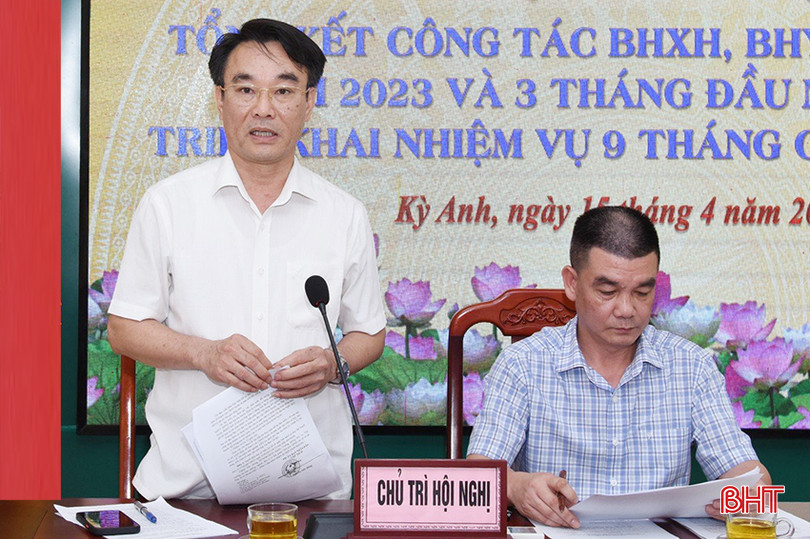 Phó Chủ tịch UBND huyện Kỳ Anh Võ Tá Cương phát biểu tại hội nghị. t3.jpg