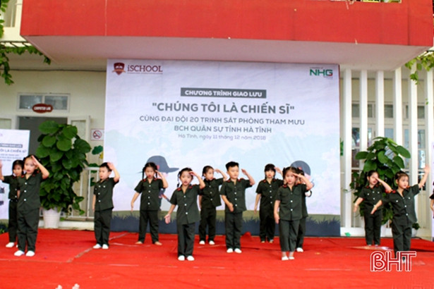 Mầm non iSchool Hà Tĩnh sôi nổi với chương trình “Chúng tôi là chiến sỹ”