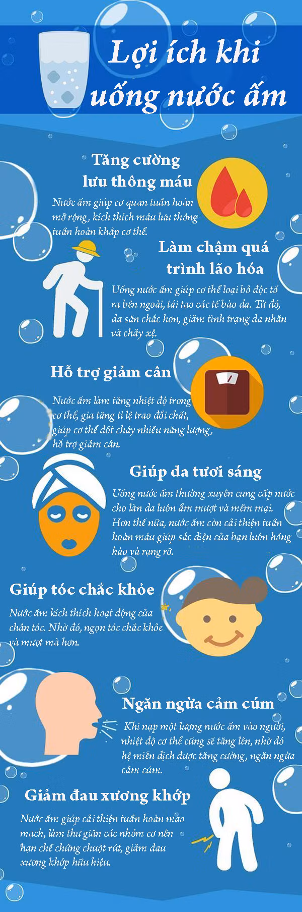 Uống nước ấm khi trời lạnh giúp cơ thể thu được 7 lợi ích