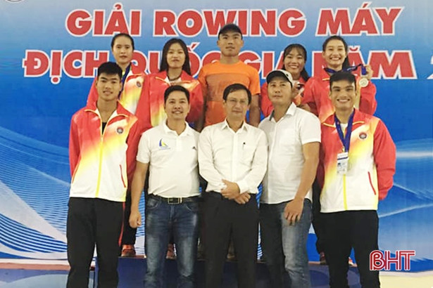Hà Tĩnh giành 5 huy chương Giải Rowing máy vô địch quốc gia