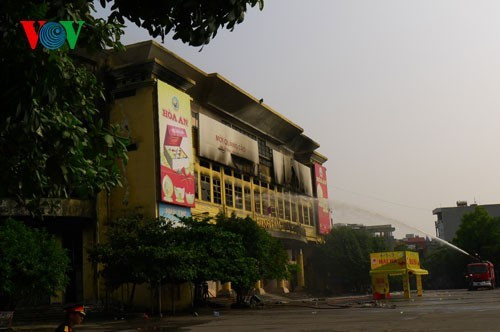 Đám cháy đã được dập tắt (Ảnh: PV)