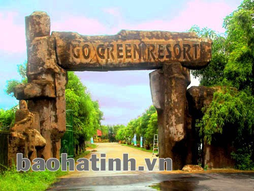 Đường vào Khu sinh thái Green ECO