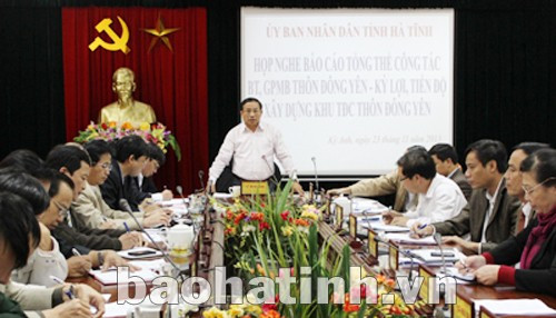 PCT UBND tỉnh Lê Đình Sơn: "Công tác bồi thường, GPMB thôn Đông Yên kết quả chưa cao, các giải pháp chưa đồng bộ, hiệu quả thấp..."