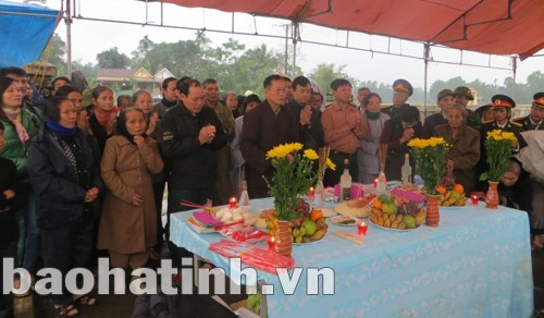 Lễ cất bốc hài cốt các liệt sỹ, tử sỹ