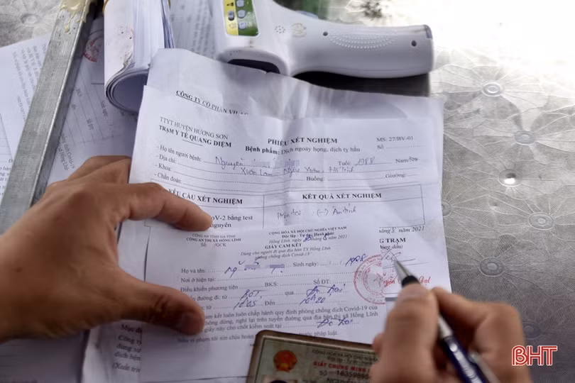 Kiểm soát chặt phương tiện trên “luồng xanh” ra, vào địa bàn TX Hồng Lĩnh