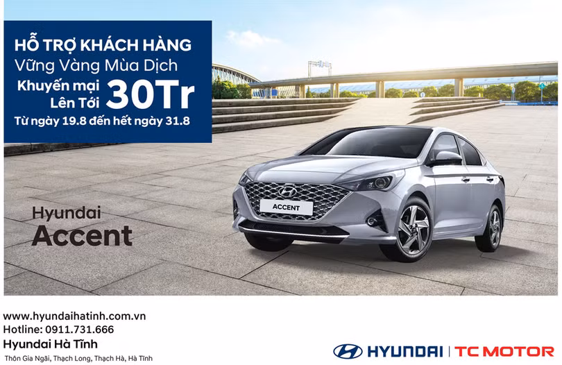 Hyundai mở chương trình khuyến mại dành riêng cho khu vực Hà Tĩnh