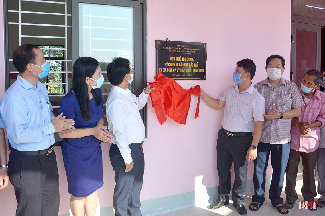 Hà Tĩnh: Khánh thành 2 nhà văn hóa cộng đồng kết hợp tránh trú bão, lũ tại Can Lộc