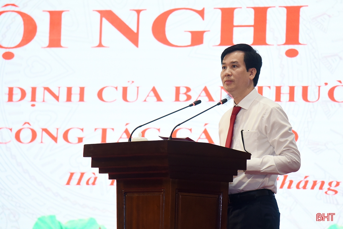 Ban Thường vụ Tỉnh ủy Hà Tĩnh công bố các quyết định luân chuyển, điều động, bổ nhiệm cán bộ