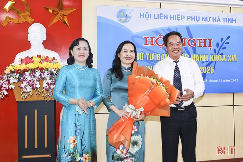 Bà Nguyễn Thị Lệ Hà giữ chức Chủ tịch Hội LHPN tỉnh Hà Tĩnh