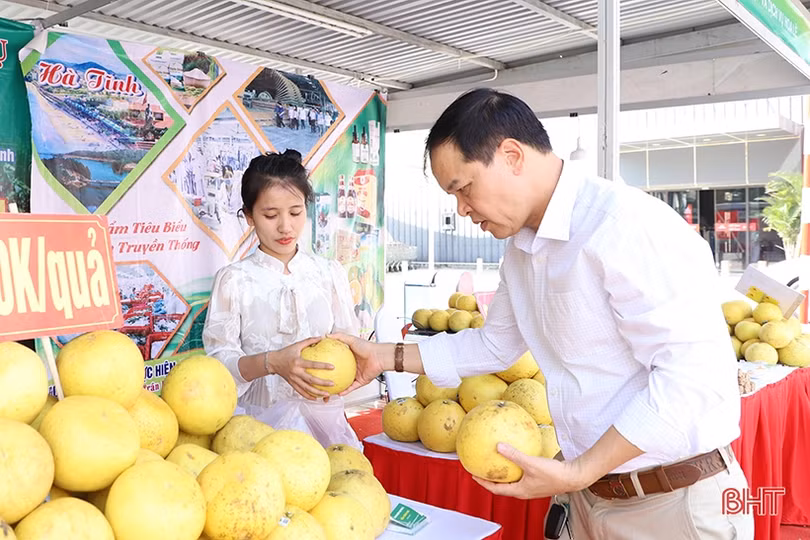 Nhộn nhịp mua sắm trong Tuần lễ Sản phẩm tiêu biểu Hà Tĩnh tại Hà Nội