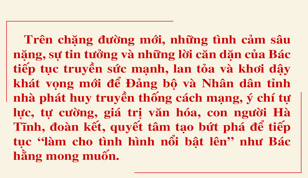 Đoàn kết một lòng, thực hiện tốt lời Bác dạy, xây dựng Hà Tĩnh phát triển nhanh và bền vững