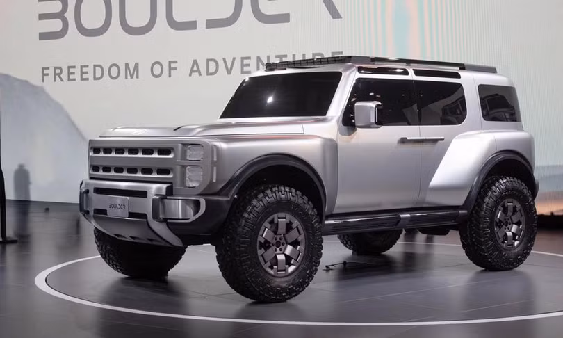 Mẫu xe concept Hyundai Boulder ra mắt tại Triển lãm Ôtô New York, Mỹ, tháng 4 vừa qua. Ảnh: Guide de l'auto