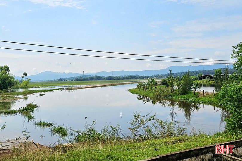 Hệ thống nhánh cầu sông Min qua địa bàn Thạch Ngọc sau khi nạo vét giúp tiêu thoát rất tốt mỗi mùa mưa lũ.