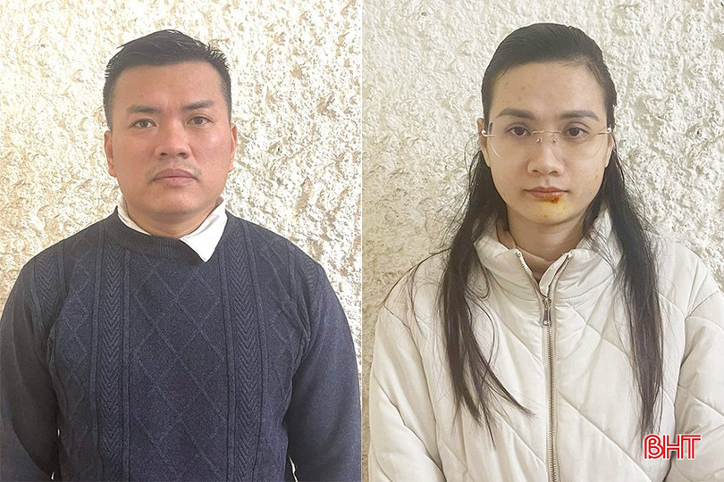 Đỗ Hạnh và vợ là Trần Thị Quỳnh Nhi.