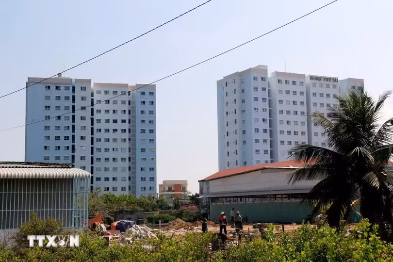 Dự án nhà ở xã hội HQC Phú Tài (phường Bình Thuận). (Ảnh: Nguyễn Thanh/TTXVN)