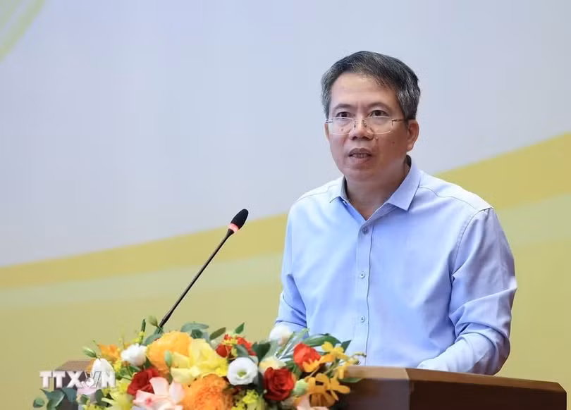 Phó Chủ nhiệm Văn phòng Quốc hội Nguyễn Văn Hiển thông tin chuẩn bị Kỳ họp thứ 2, Quốc hội khóa XVI. (Ảnh: Tuấn Anh/TTXVN)