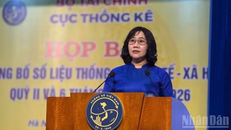 Cục trưởng Cục Thống kê Nguyễn Thị Hương. (Ảnh: HNV)