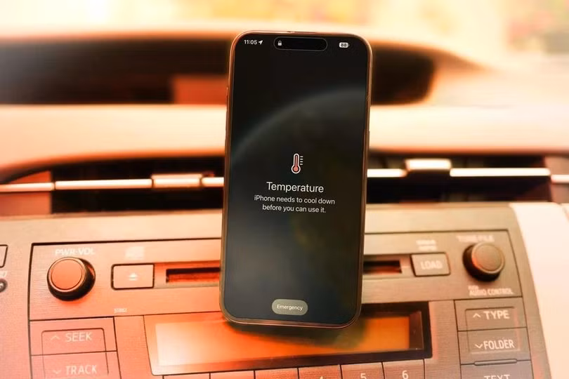 Thông báo quá nhiệt trên iPhone. Ảnh: CNET.