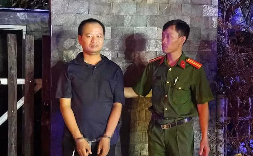 Võ Sỹ Nghĩa tại thời điểm bị bắt giữ.