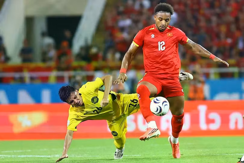 Tiền đạo tuyển Việt Nam đã có 5 bàn tại ASEAN Cup 2026, trong đó 3 bàn được ghi ở hai lượt bán kết gặp Malaysia. Ảnh: Anh Tiến.
