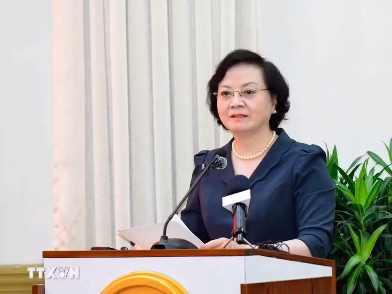 Phó Thủ tướng Chính phủ Phạm Thị Thanh Trà phát biểu tại Hội thảo. (Ảnh: Xuân Khu/TTXVN)