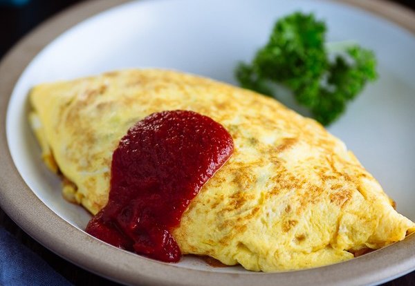 Trứng cuộn cơm rang vừa ăn vừa thèm