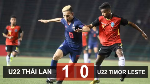 U22 Thái Lan 1-0 U22 Timor Leste: Người Thái nhọc nhằn giành 3 điểm