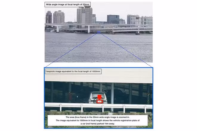 Camera giám sát chụp rõ biển số xe từ 1 km